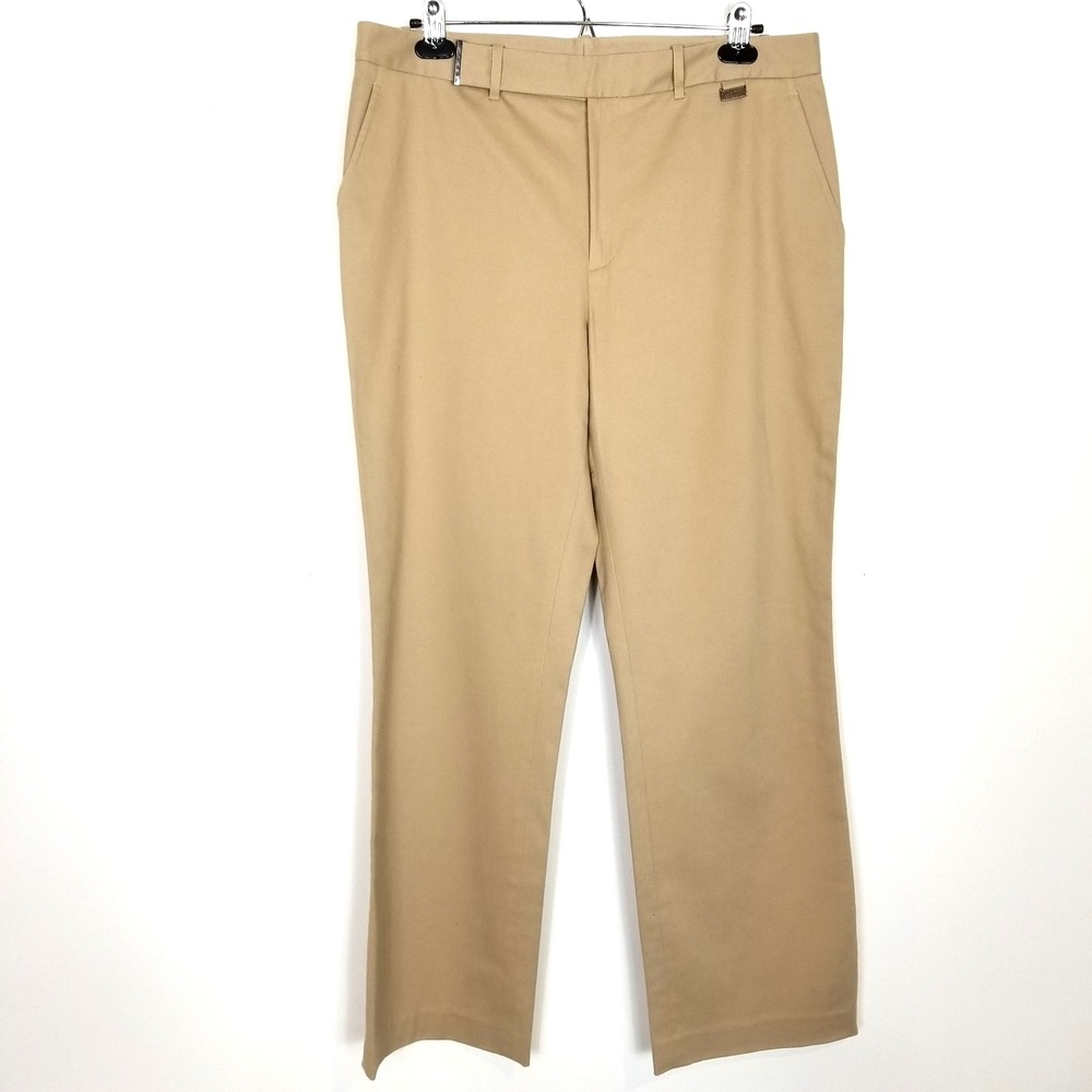 Lauren Ralph Lauren Women Classic Pants Trousers Sz 14 Beige Preppy Office